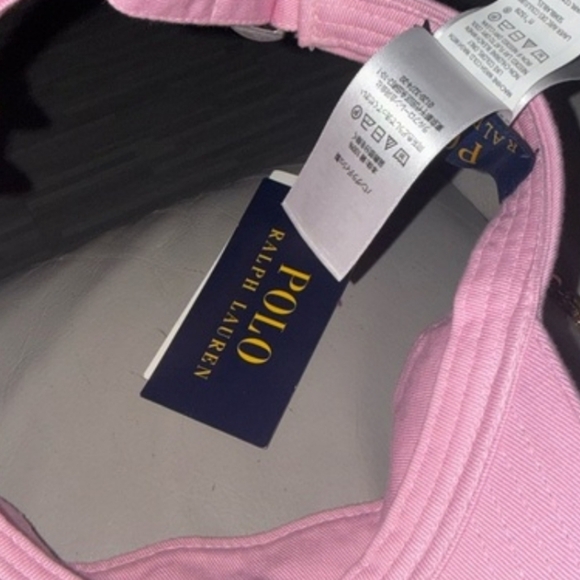 NWT Kid's Polo Ralph Lauren Pink Visor with Light Blue Logo - Picture 4 of 4